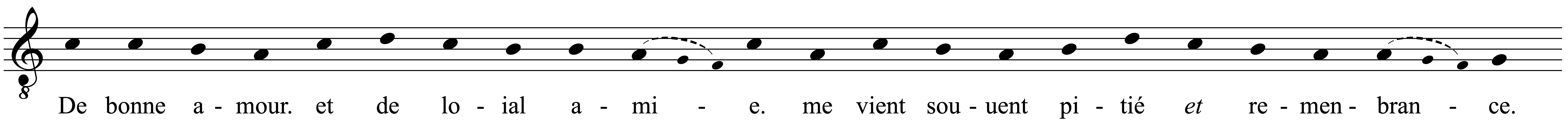 Work musical notation